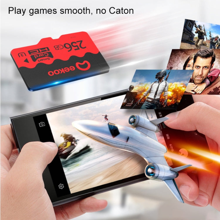 eekoo 256GB U3 TF(Micro SD) Memory Card, Minimum Write Speed: 30MB / s, Flagship Version, 256GB Flagship Version