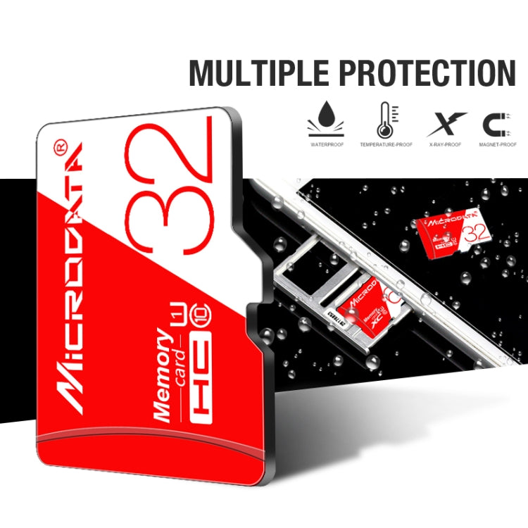 MICRODATA 32GB High Speed U1 Red and White TF(Micro SD) Memory Card, 32GB