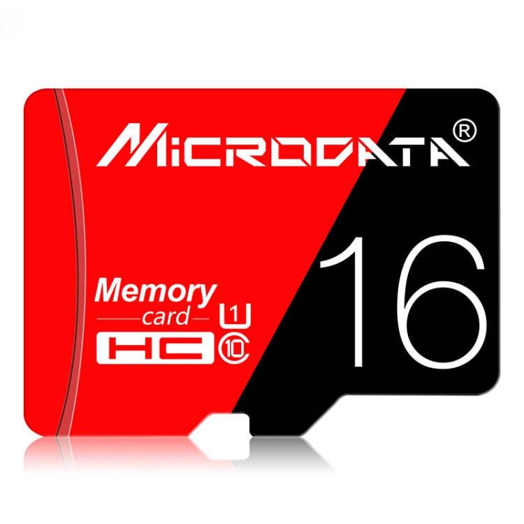 MICRODATA 16GB High Speed U1 Red and Black TF(Micro SD) Memory Card, 16GB