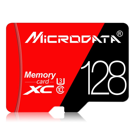 MICRODATA 128GB High Speed U3 Red and Black TF(Micro SD) Memory Card, 128GB