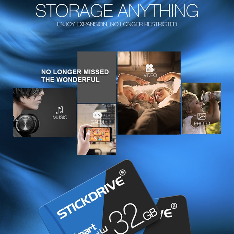 STICKDRIVE 16GB High Speed U1 Blue and Black TF(Micro SD) Memory Card, 16GB