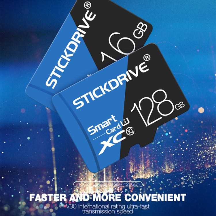 STICKDRIVE 16GB High Speed U1 Blue and Black TF(Micro SD) Memory Card, 16GB