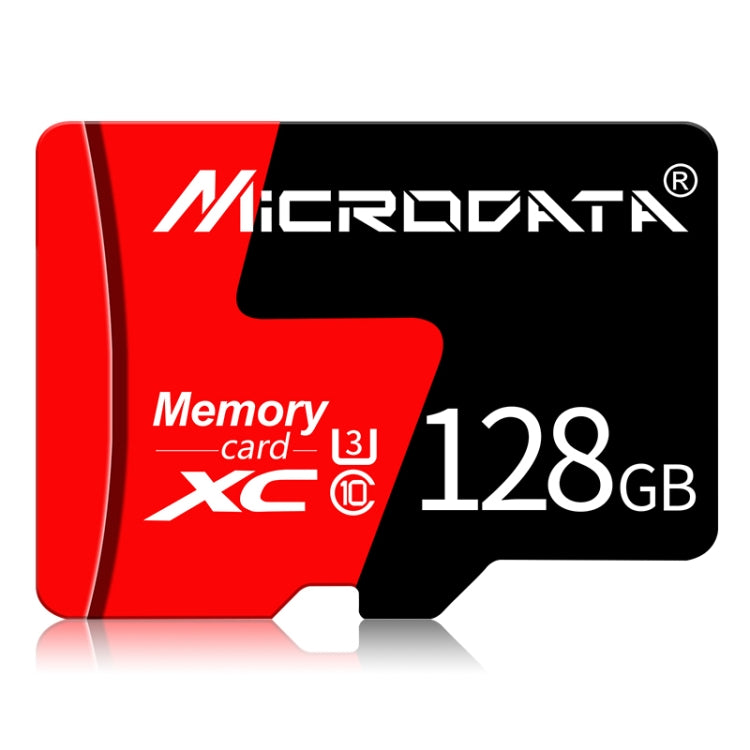 MICRODATA 128GB U3 Red and Black TF(Micro SD) Memory Card, 128GB