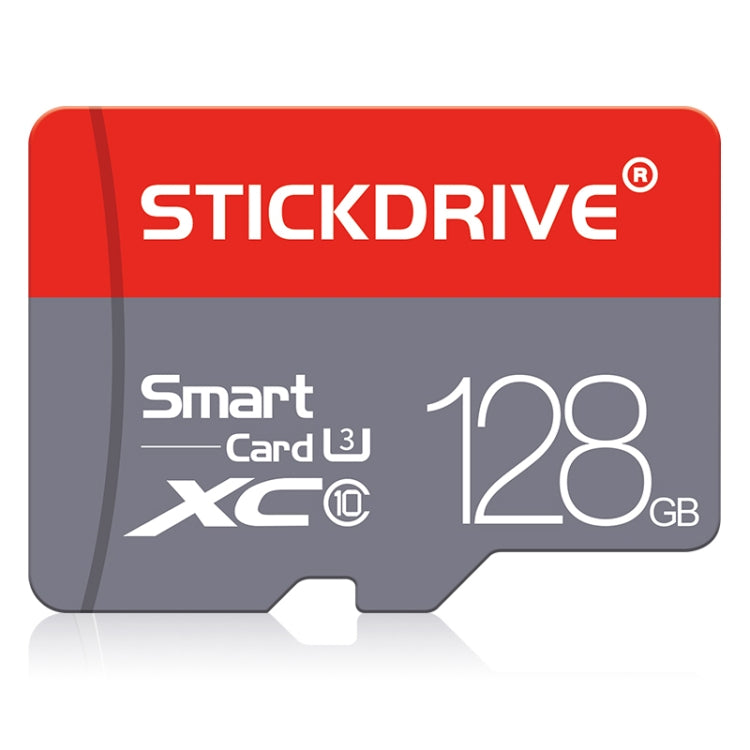 STICKDRIVE 128GB U3 Red and Grey TF(Micro SD) Memory Card, 128GB