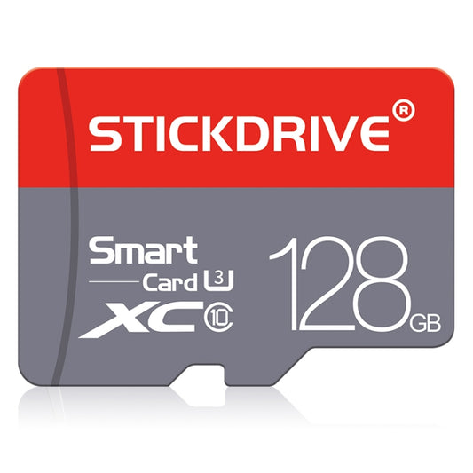 STICKDRIVE 128GB U3 Red and Grey TF(Micro SD) Memory Card, 128GB