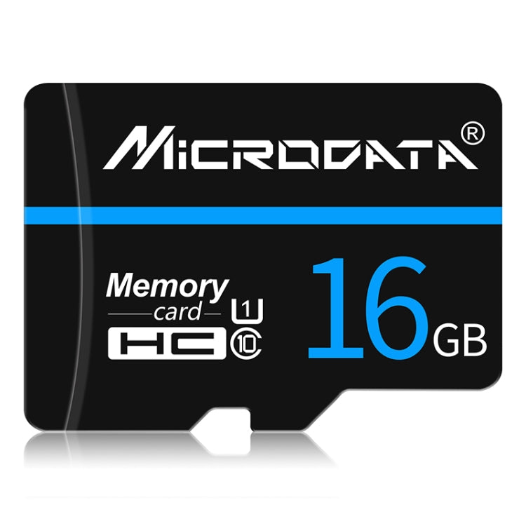 MICRODATA 16GB U1 Blue Line and Black TF(Micro SD) Memory Card, 16GB