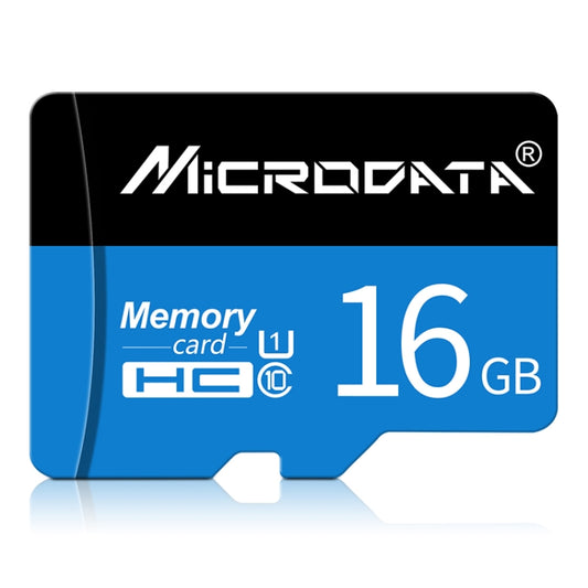 MICRODATA 16GB U1 Blue and Black TF(Micro SD) Memory Card, 16GB