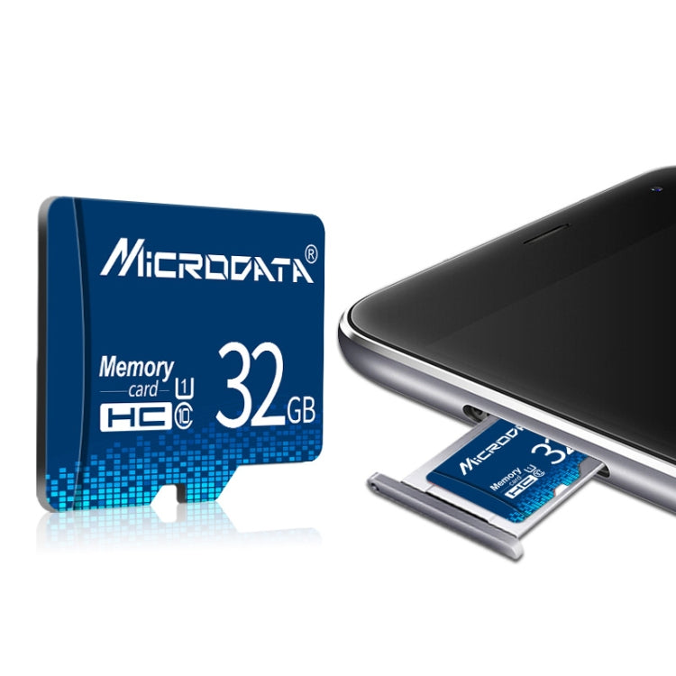 MICRODATA 32GB U1 Blue TF(Micro SD) Memory Card, 32GB