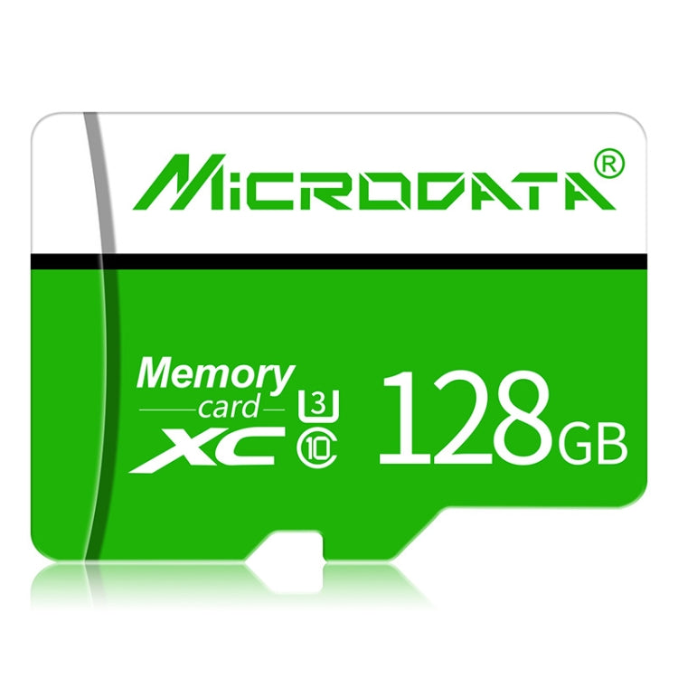 MICRODATA 128GB U3 Green and White TF(Micro SD) Memory Card, 128GB