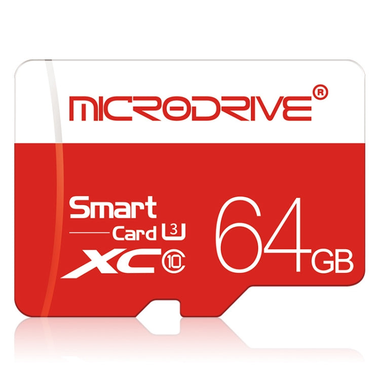 Microdrive 64GB Class 10 High Speed Class 10 Micro SD(TF) Memory Card, 64GB