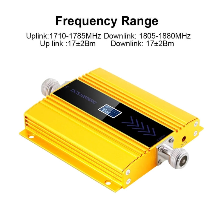 DCS-LTE 4G Phone Signal Repeater Booster, US Plug(Silver)