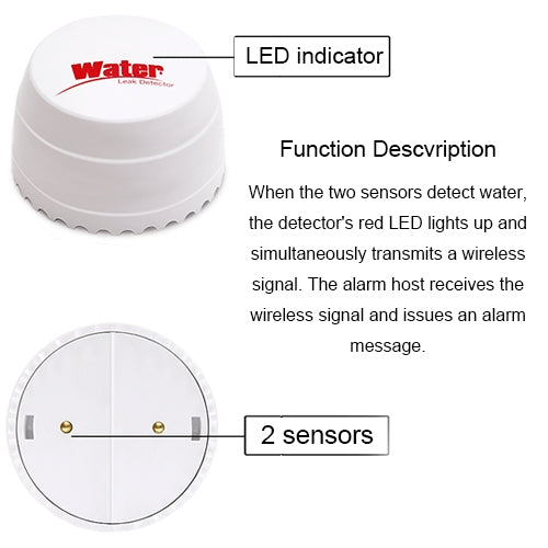 DY-SQ100B Water Leakage Detector with Two Sensors, DY-SQ100B