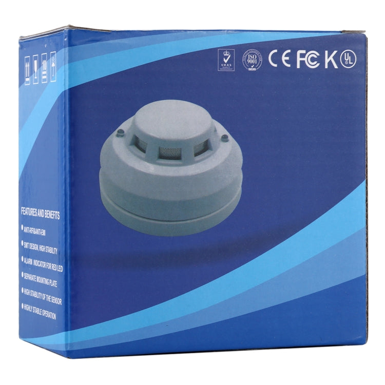 Photoelectric Smoke Detector with Red LED Indicator