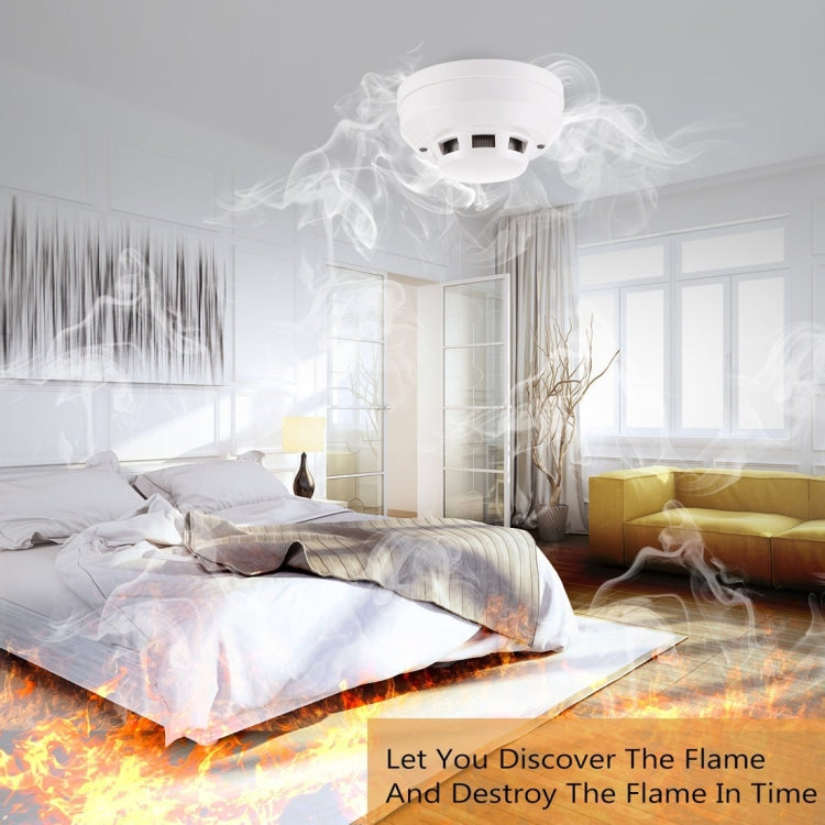 Photoelectric Smoke Detector with Red LED Indicator