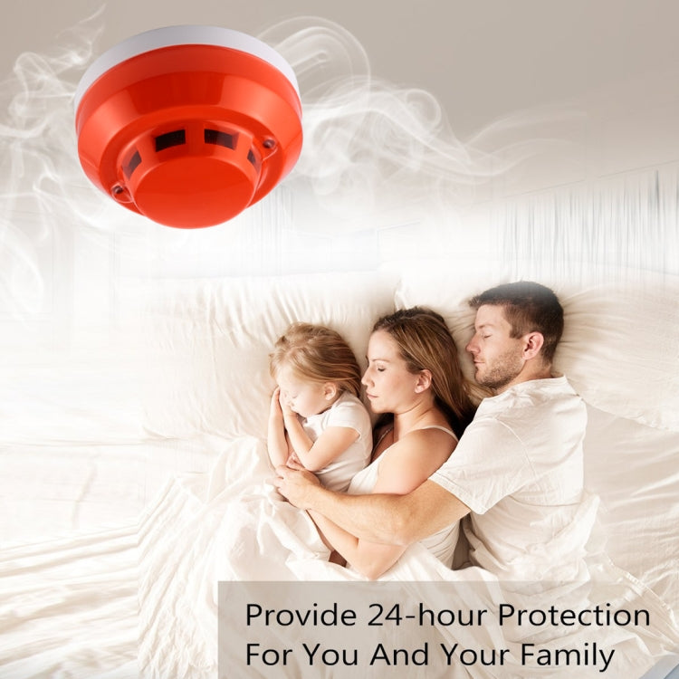 Photoelectric Smoke Detector with Red LED Indicator