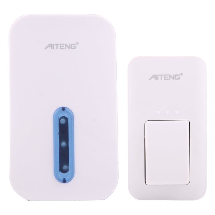 AITENG V017G Life Waterproof Battery-Free Wireless Doorbell, 1 Receiver + 1 x Transmitter, Receiver Distance: 130m, US Plug, V017G