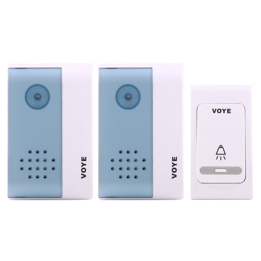 VOYE V004B2 Wireless Smart Music Home Doorbell with Dual Receiver, Remote Control Distance: 120m (Open Air), V004B2