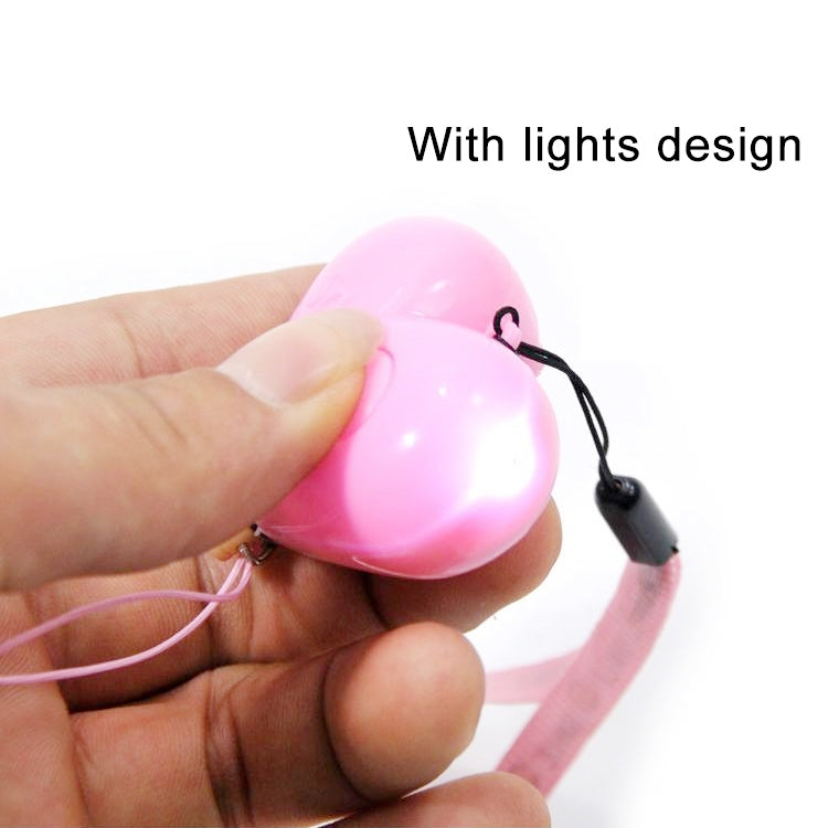 Heart Style Emergency Personal Alarm Key Chain with SOS & LED Light for Women / Kids / Girls / Superior, Random Color Delivery, AL-9800