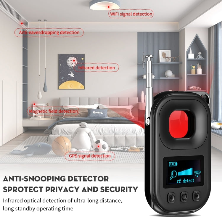 T03 Multi-function Camera Detector Scanner Anti-Peep Eavesdropping Anti-Monitoring Signal Detector, T03