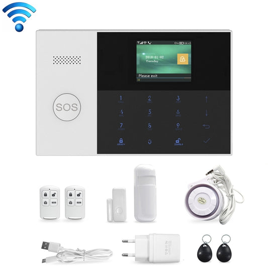 PG-105-GSM GSM/GPRS + WiFi Intelligent Alarm System with Touch Keypad & LCD Screen & RFID function, PG-105-GSM