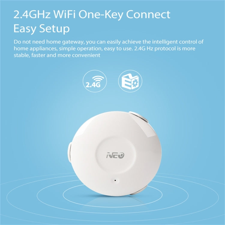 NEO NAS-WS02W WiFi Water Sensor & Flood Detector, Support Android / IOS systems, WS02W WiFi Flood Detector