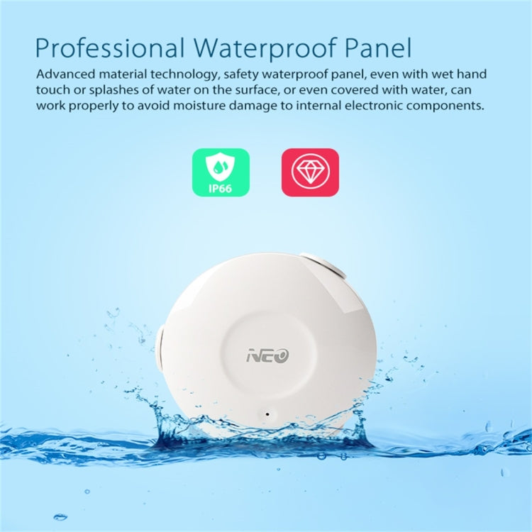 NEO NAS-WS02W WiFi Water Sensor & Flood Detector, Support Android / IOS systems, WS02W WiFi Flood Detector