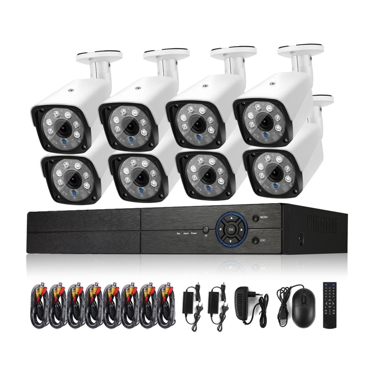 A8B3/Kit 2MP 8CH 1080P CCTV Security Camera System AHD DVR Surveillance Kit, Support Night Vision / Motion Detection