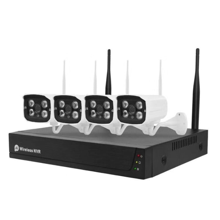 QS200-4 2.0MP 1080P HD Network Video Recorder Wireless Camera Set