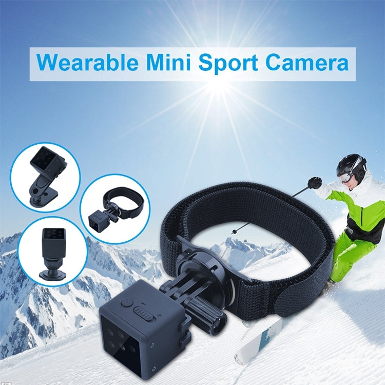 MD25 1080P Wearable Smart HD Camera Wireless Sport Camera, Support Infrared Night Vision / Motion Detection / TF Card, MD25