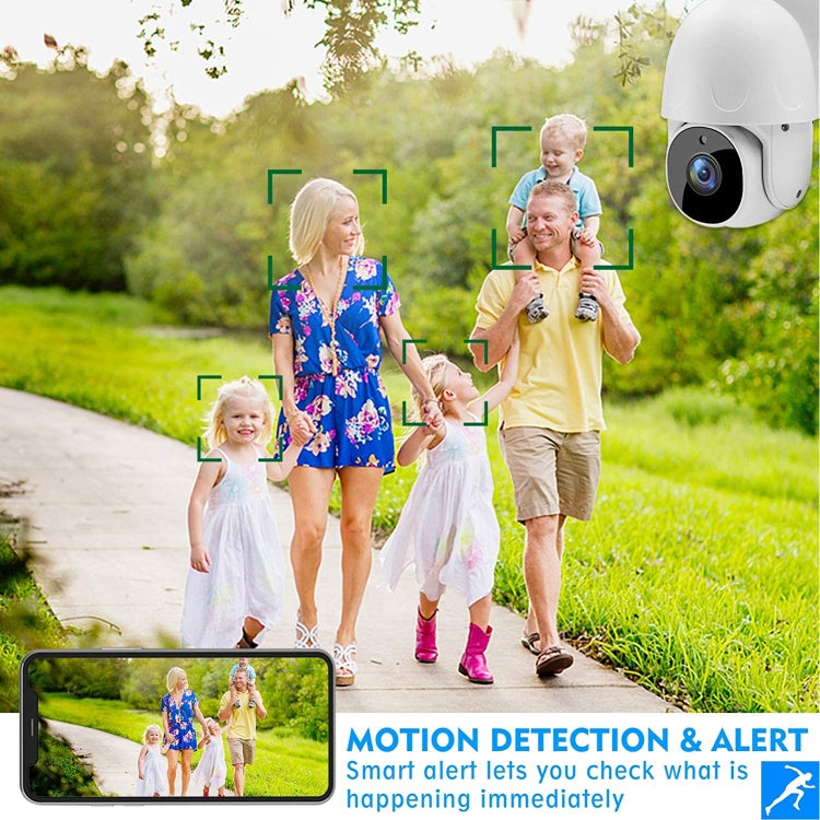 Tuya QX45 1080P Full HD IP65 Waterproof 2.4G Wireless IP Camera, Support Motion Detection & Two-way Audio & Night Vision & TF Card, AU Plug, Support Motion Detection