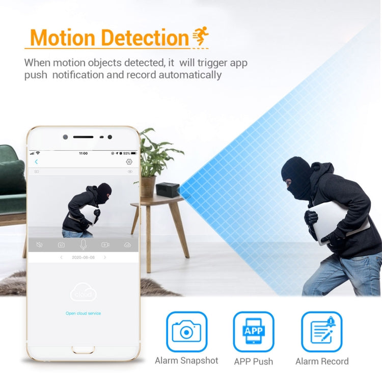 G17 2.0 Million Pixels HD 1080P Smart WiFi IP Camera, Support Night Vision & Two Way Audio & Motion Detection & TF Card, AU Plug, NC0310AU, NC0310EU, NC0310UK, NC0310US