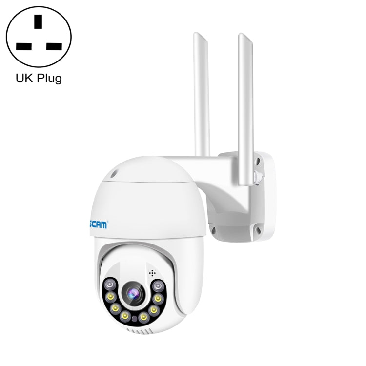 ESCAM QF800 H.265X 8MP AI Humanoid Detection Auto Tracking Waterproof WiFi IP Camera,UK Plug, UK Plug