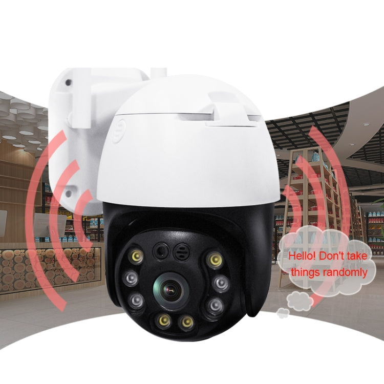 QX36 1080P 3.0MP 3.6mm Lens IP65 Waterproof PTZ 360 Degree Rotating WIFI Camera, Support Day and Night Full Color & Two-way Voice Intercom & Motion Humanoid Detection & Video Playback & 128GB TF Card, AU Plug, QX36