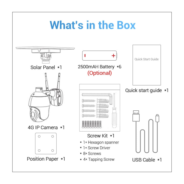 ESCAM QF480 US Version HD 1080P IP66 Waterproof 4G Solar Panel PT IP Camera with Battery, Support Night Vision / Motion Detection / TF Card / Two Way Audio, with Battery(US Version)