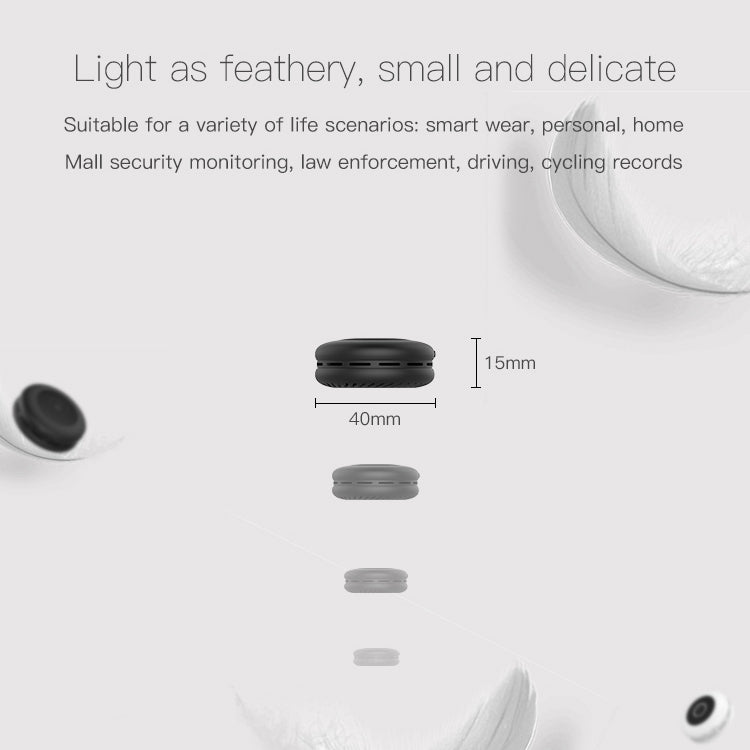 H11 Mini HD APP 1080P 120 Degree Wide Angle Wearable Smart Wireless WiFi Surveillance Camera, Support No Light Infrared Night Vision & Motion Detection Recording & Photograph & Loop Recording, H11 Black, H11 White