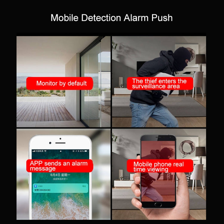 V380 1080P Wireless Camera HD Night Vision Smart Wifi Mobile Phone Remote Housekeeping Shop Monitor, V380 1080P