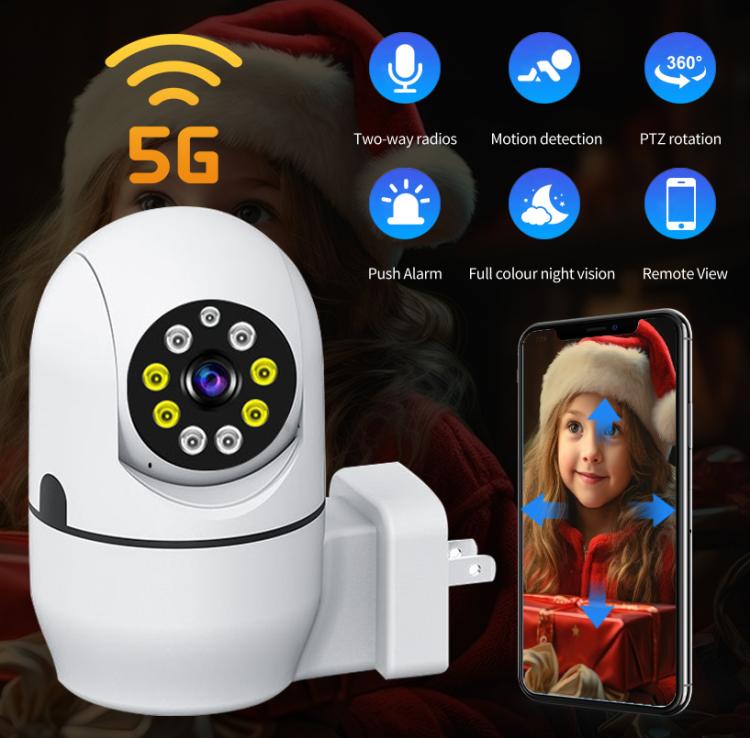 A11 WiFi Smart Home PTZ Webcam IP Camera Night Vision Monitor, A11 (EU Plug), A11 (US Plug)