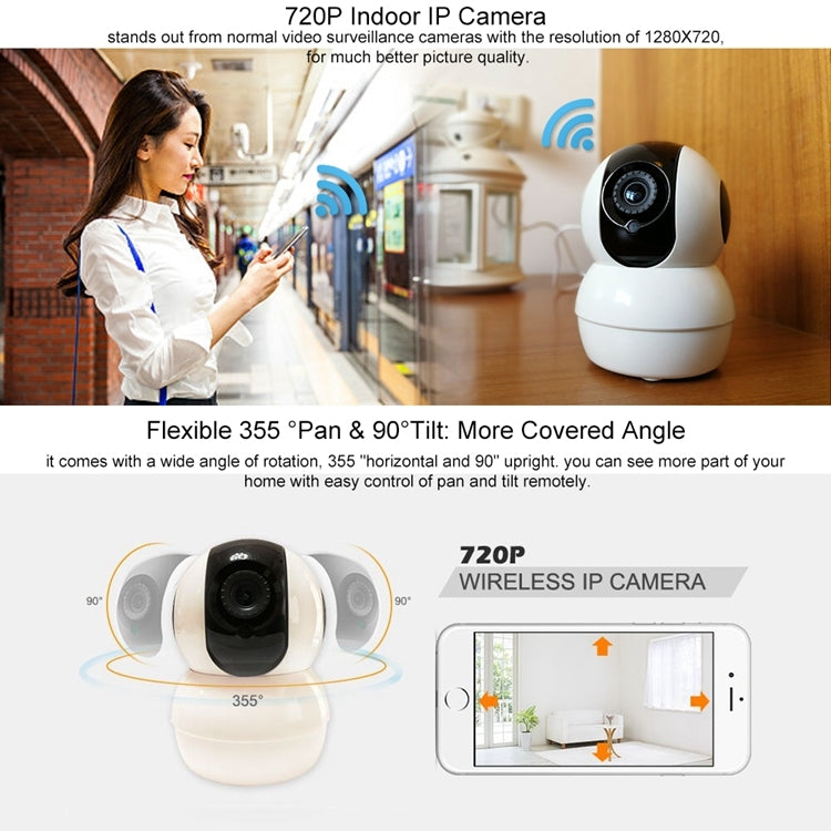 Anpwoo YT006 720P HD WiFi IP Camera, Support Motion Detection & Infrared Night Vision & SD Card(Max 32GB), YT006