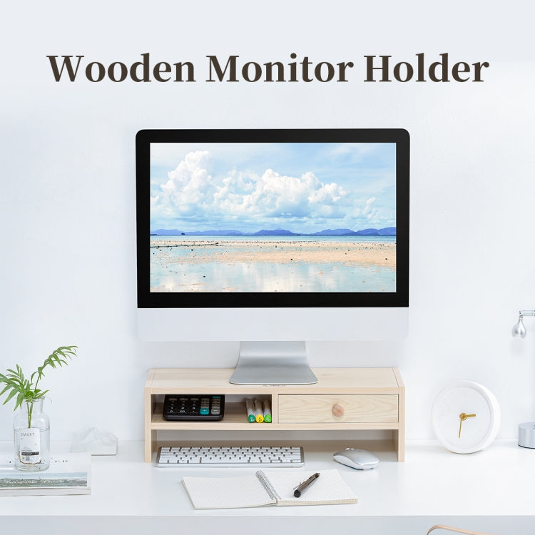 ORICO MSR-02-WD-BP Wood Grain Computer Monitor Holder, Size: 50 x 20 x 13.5cm, Size: 50 x 20 x 13.5cm