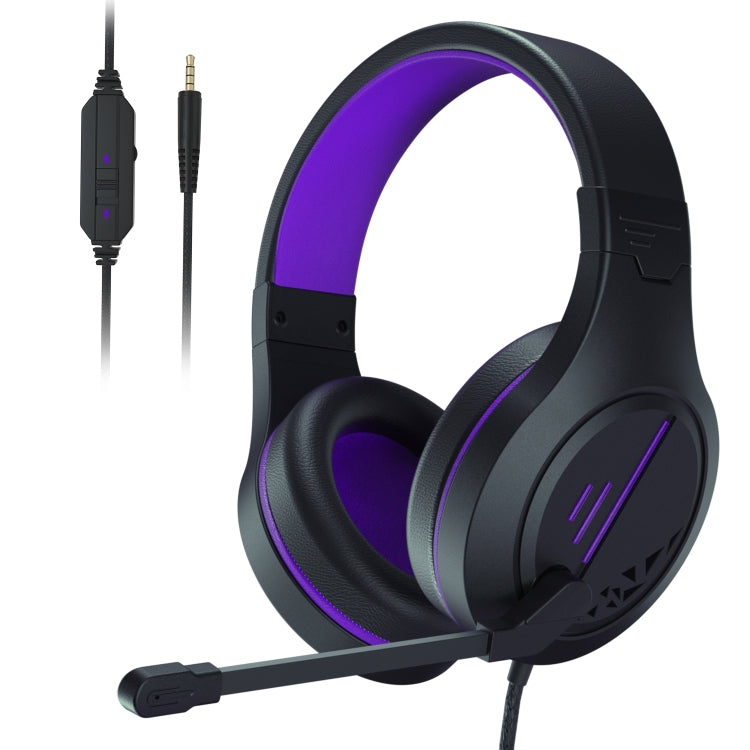 SADES MH601 3.5mm Plug Wire-controlled Noise Reduction E-sports Gaming Headset with Retractable Microphone, Cable Length: 2.2m, MH601 Purple, MH601 Black Red, MH601 Black Blue