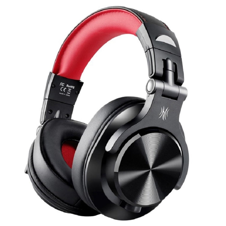 OneOdio A71 Head-mounted Noise Reduction Wired Headphone with Microphone, A71 (Red Black)