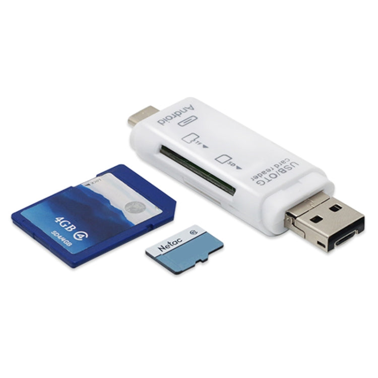 D-178 5 In 1 Type-C / USB-C Multi-function Card Reader, D-178(Black), D-178(White)