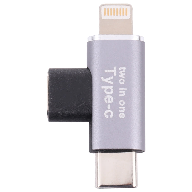 USB-C / Type-C Female to 8 Pin Male + USB-C / Type-C Male Converter, Type-C Female to 8 Pin + Type-C Male