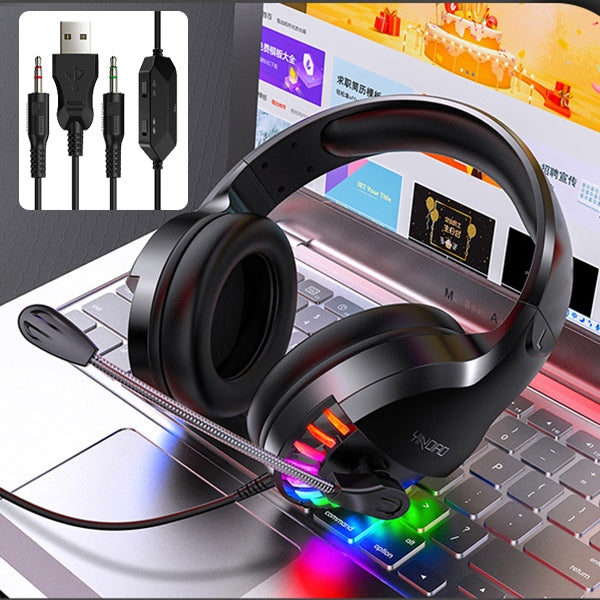 YINDIAO Q2 Head-mounted Wired Gaming Headset with Microphone, Version: Dual 3.5mm + USB, Q2 Dual 3.5mm + USB(Black), Q2 Dual 3.5mm + USB(Pink), Q2 Dual 3.5mm + USB(White)