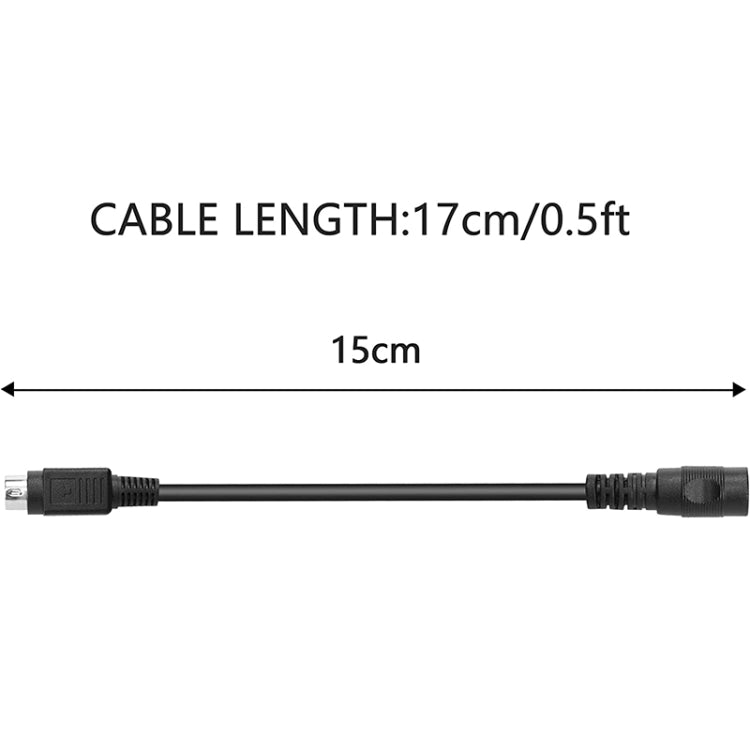 4 Pin DIN Male To DC 5.5x2.1mm Female Power Connection Cable, Length: 0.15m, 4 Pin To DC 5.5x2.1mm