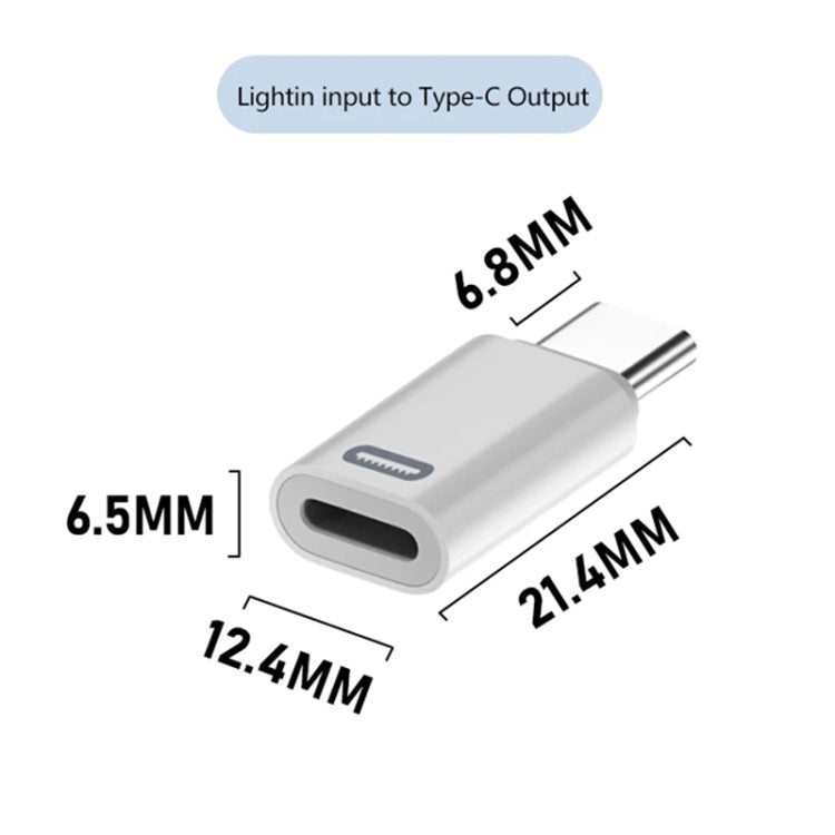 8 Pin Female to USB-C / Type-C Male Adapter Gen3, Supports PD Fast Charging, Gen3