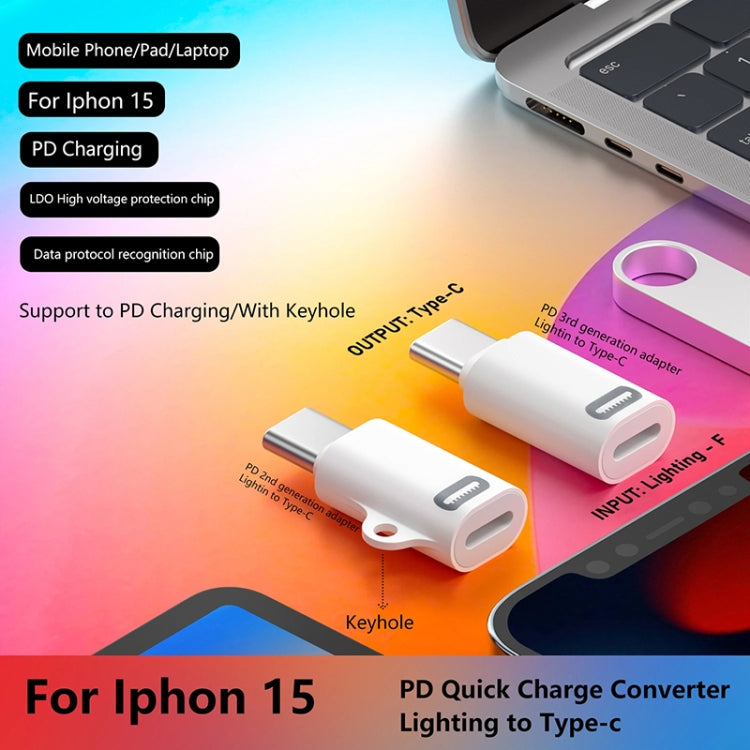 8 Pin Female to USB-C / Type-C Male Adapter Gen3, Supports PD Fast Charging, Gen3