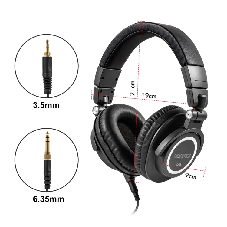 Yanmai D98 Professional Recording Monitor Headphone, D98(Black), D98(Silver Grey)