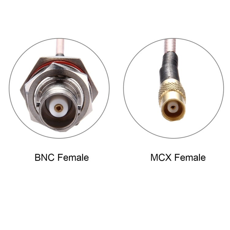 20cm BNC Female to MCX Female RG316 Cable, 20cm