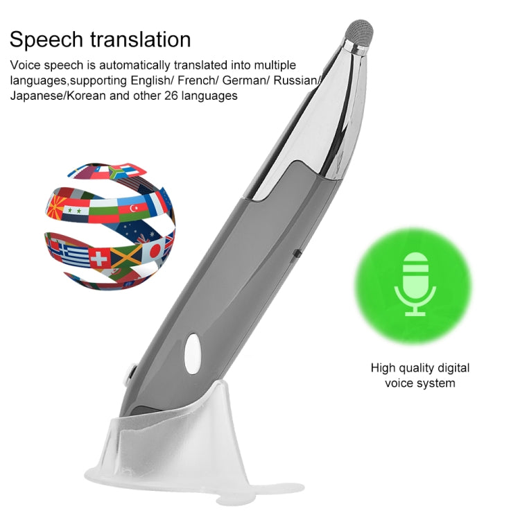 PR-06S 4-keys Smart Wireless Optical Mouse with Stylus Pen Function, Support Voice Operation / Translation, Support Voice Operation / Translation Grey, Support Voice Operation / Translation Blue, Support Voice Operation / Translation Red